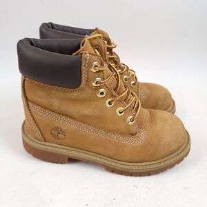 Timberland Suede Leather 6 inch Camel Tan Boy 200 Gram Size 12.5M Boots